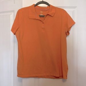 Salmon/Orange Polo-Style collared shirt in size XL